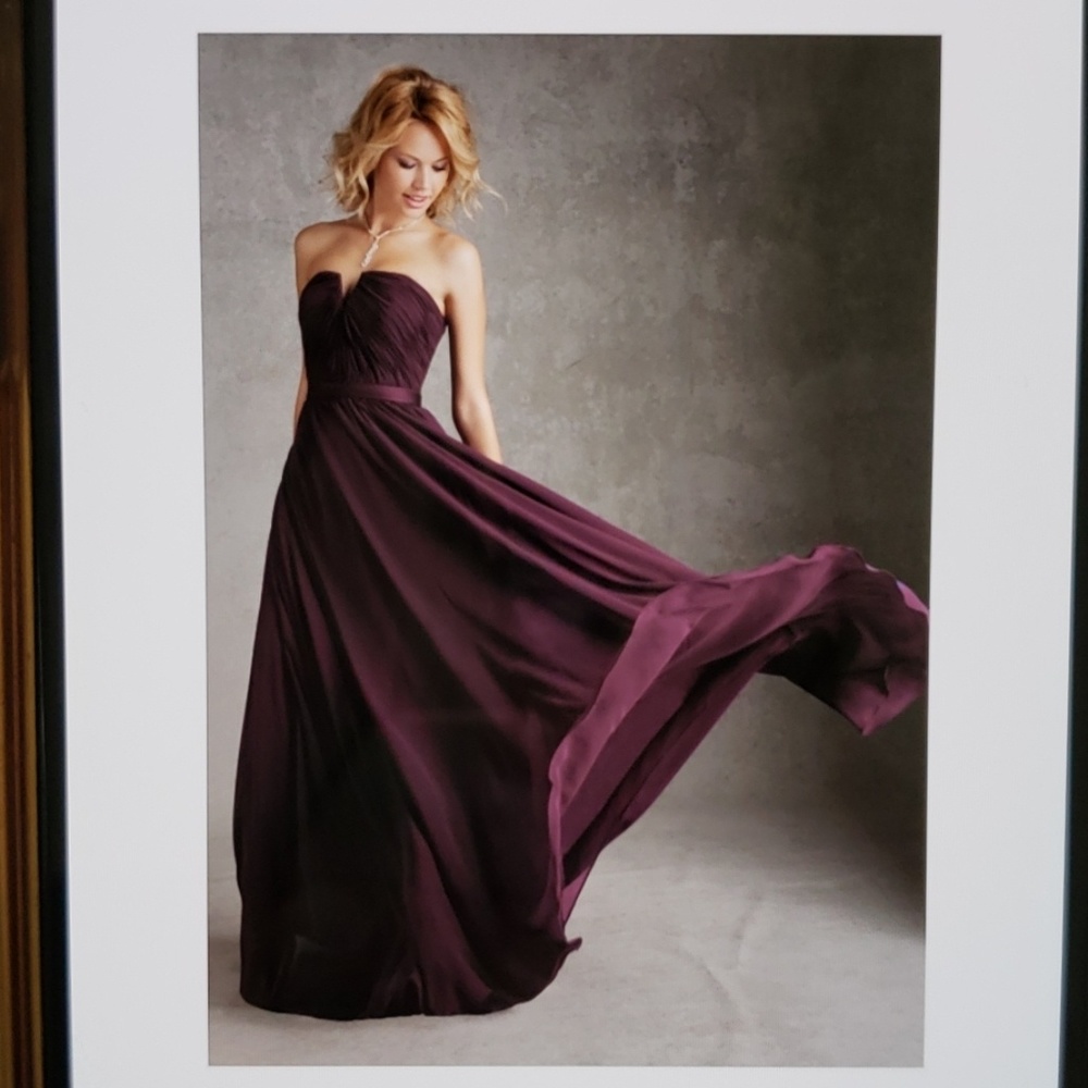 Angelina Feccanda Coral Bridesmaid Dress